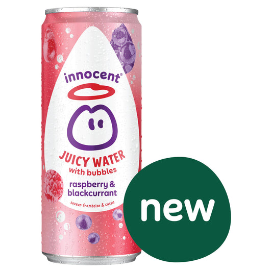 innocent Juicy Water with Bubbles Raspberry & Blackcurrant 330ml - McGrocer