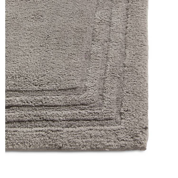 Habitat deep pile bath mat silver 80x50cm, UK version