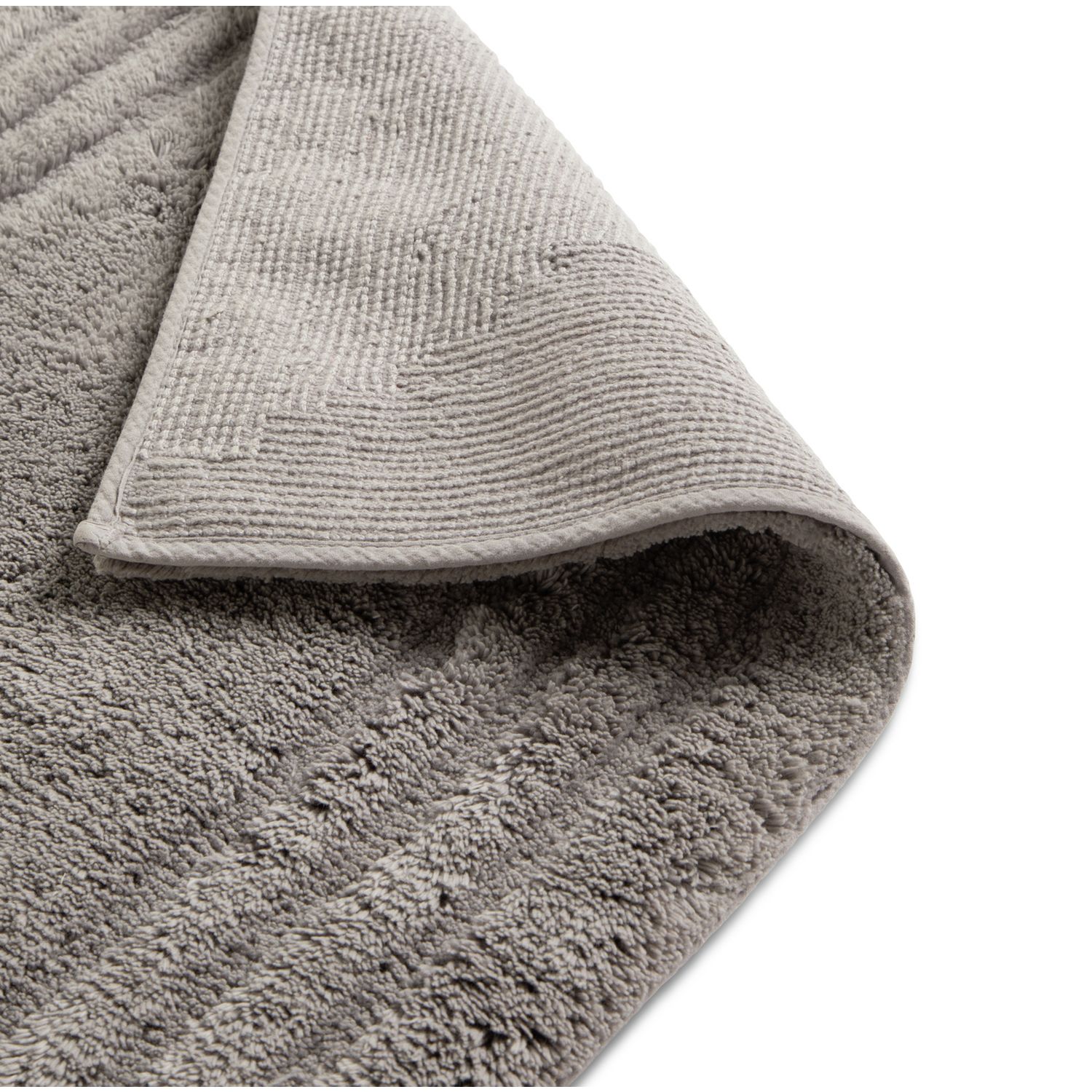 Habitat deep pile bath mat silver 80x50cm, UK version