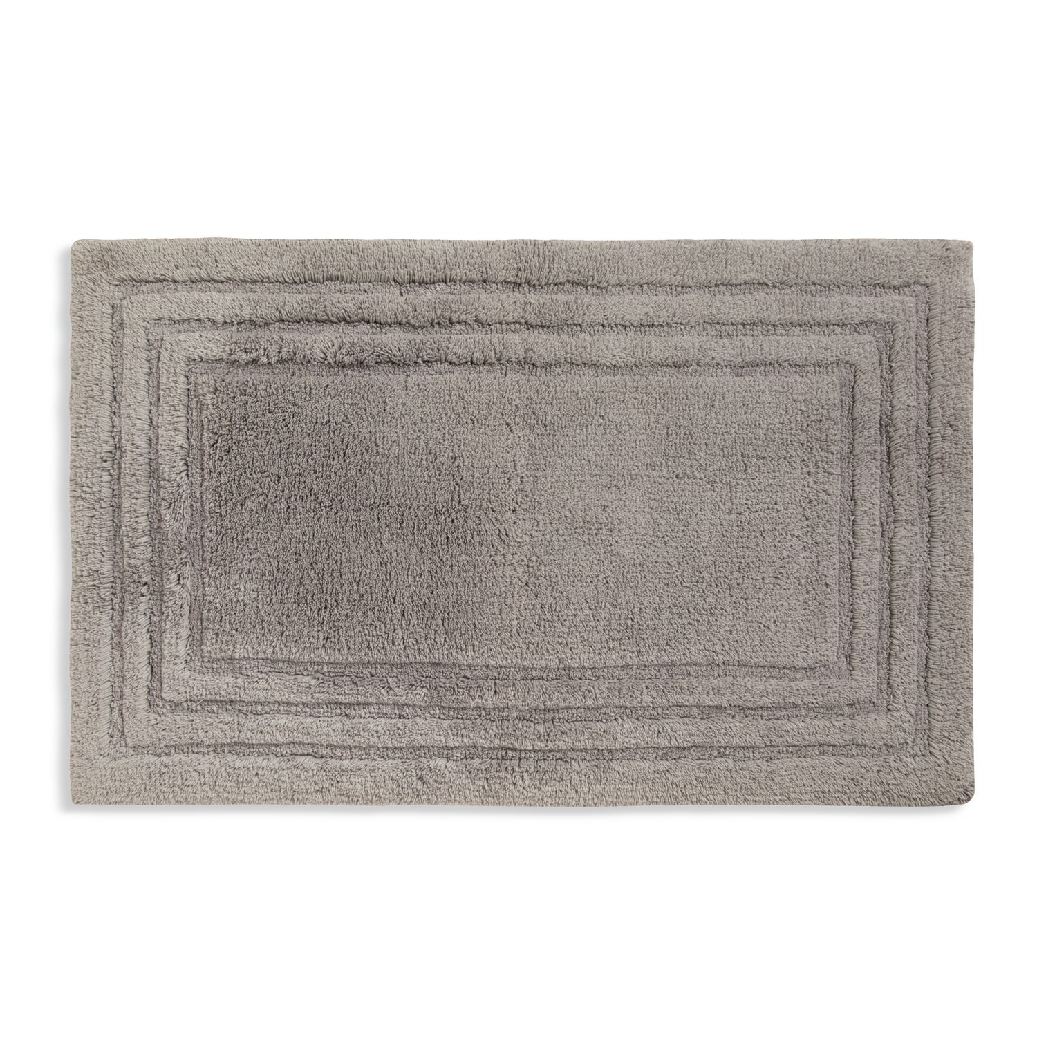 Habitat deep pile bath mat silver 80x50cm, UK version