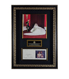 Leipzig Galleries Prince Charles and Princess Diana Signed Holiday Card Framed Display, UK version