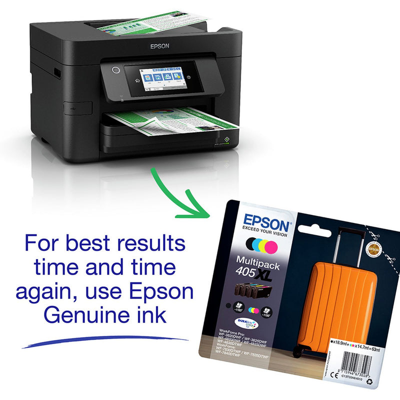 Epson WF-4820DWF inkjet printer with touchscreen display - British product