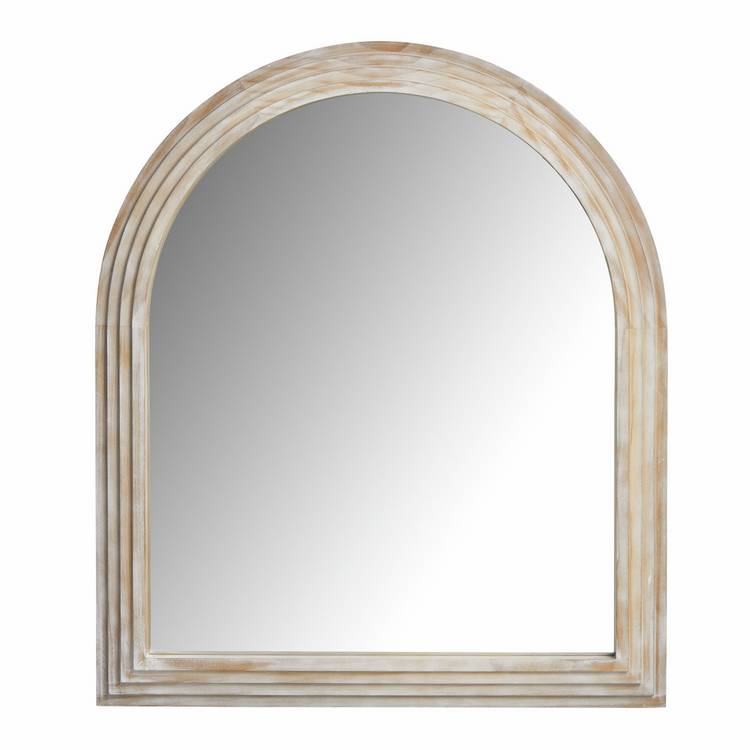 Habitat brown wooden arch wall mirror 90x77cm - British product
