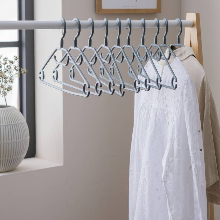 Argos Home pack of 10 plastic hangers, imported from the UK