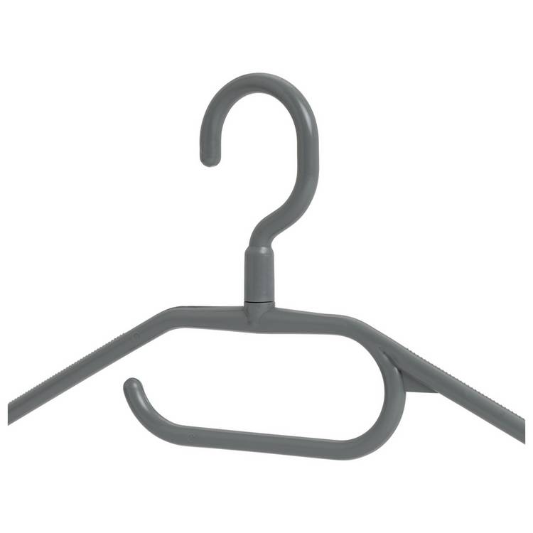 Argos Home pack of 10 plastic hangers, imported from the UK