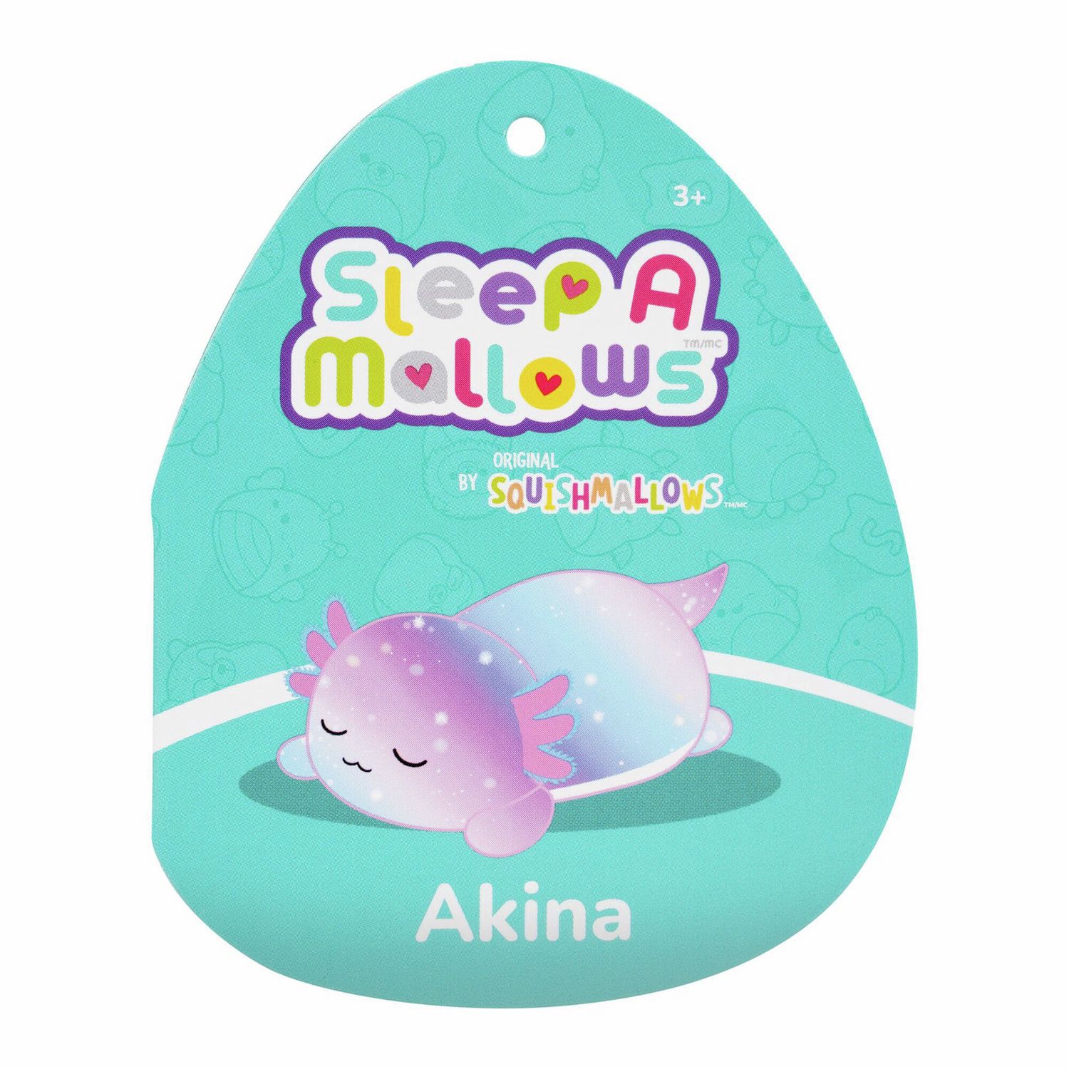 Squishmallows axolotl Sleepamallow 12-inch plush toy - British product