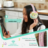 Lazerbuilt Squishmallows Lola plush Bluetooth headphones, imported from the UK