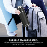 Ninja Thirsti black travel bottle 530ml - British product