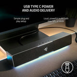 Razer Leviathan V2 X PC gaming soundbar black, imported from the UK