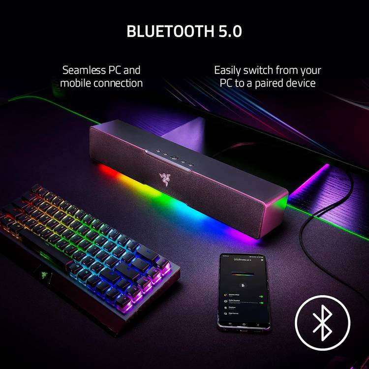 Razer Leviathan V2 X PC gaming soundbar black, imported from the UK