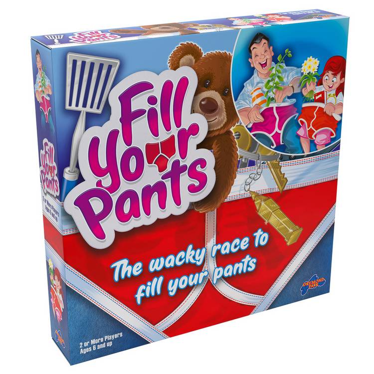 Fill Your Pants scavenger hunt party game for kids and adults, UK version