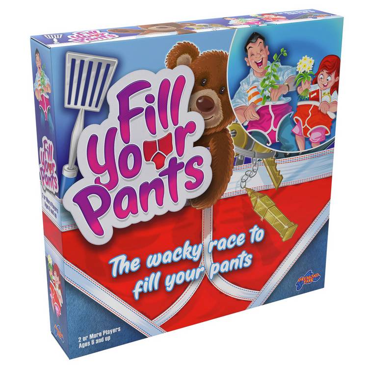 Fill Your Pants scavenger hunt party game for kids and adults, UK version