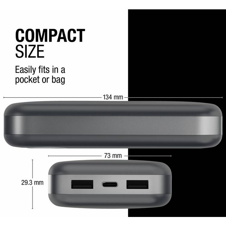 Fresh 'n Rebel power bank grey 20000mAh - British product