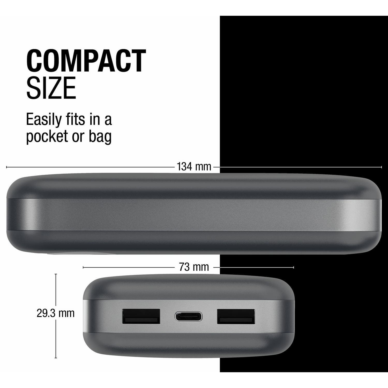 Fresh 'n Rebel power bank grey 20000mAh - British product