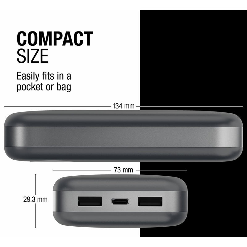 Fresh 'n Rebel power bank grey 20000mAh - British product