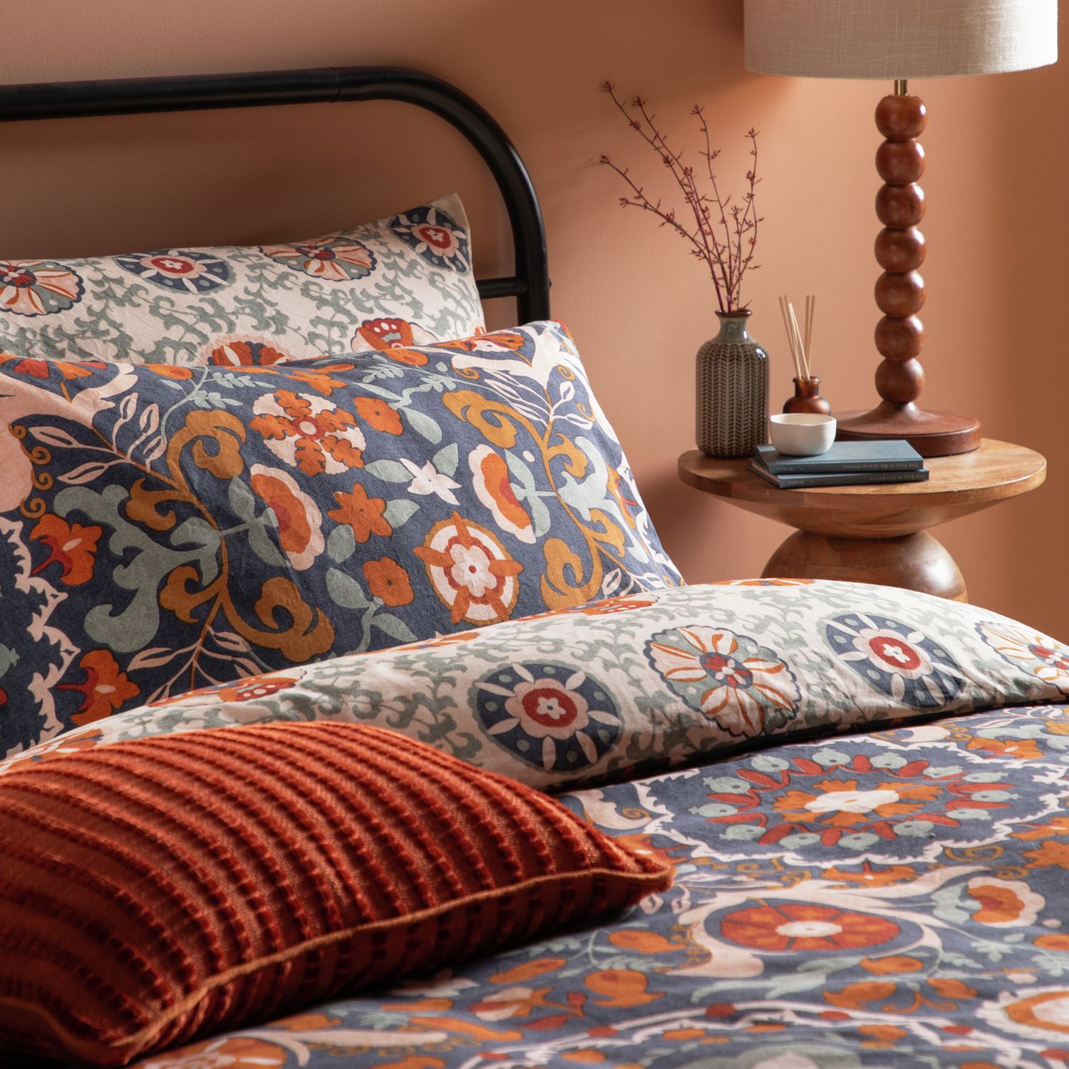 Furn Kinfolk Denim Blue  Bedding Set - King Size