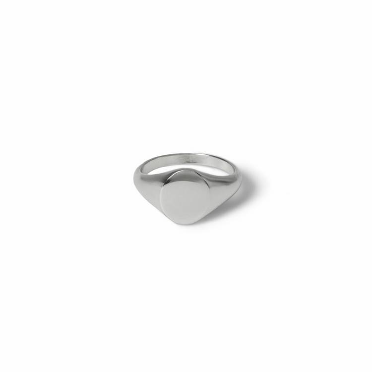 Uncommon Souls silver tone signet ring M/L - British product