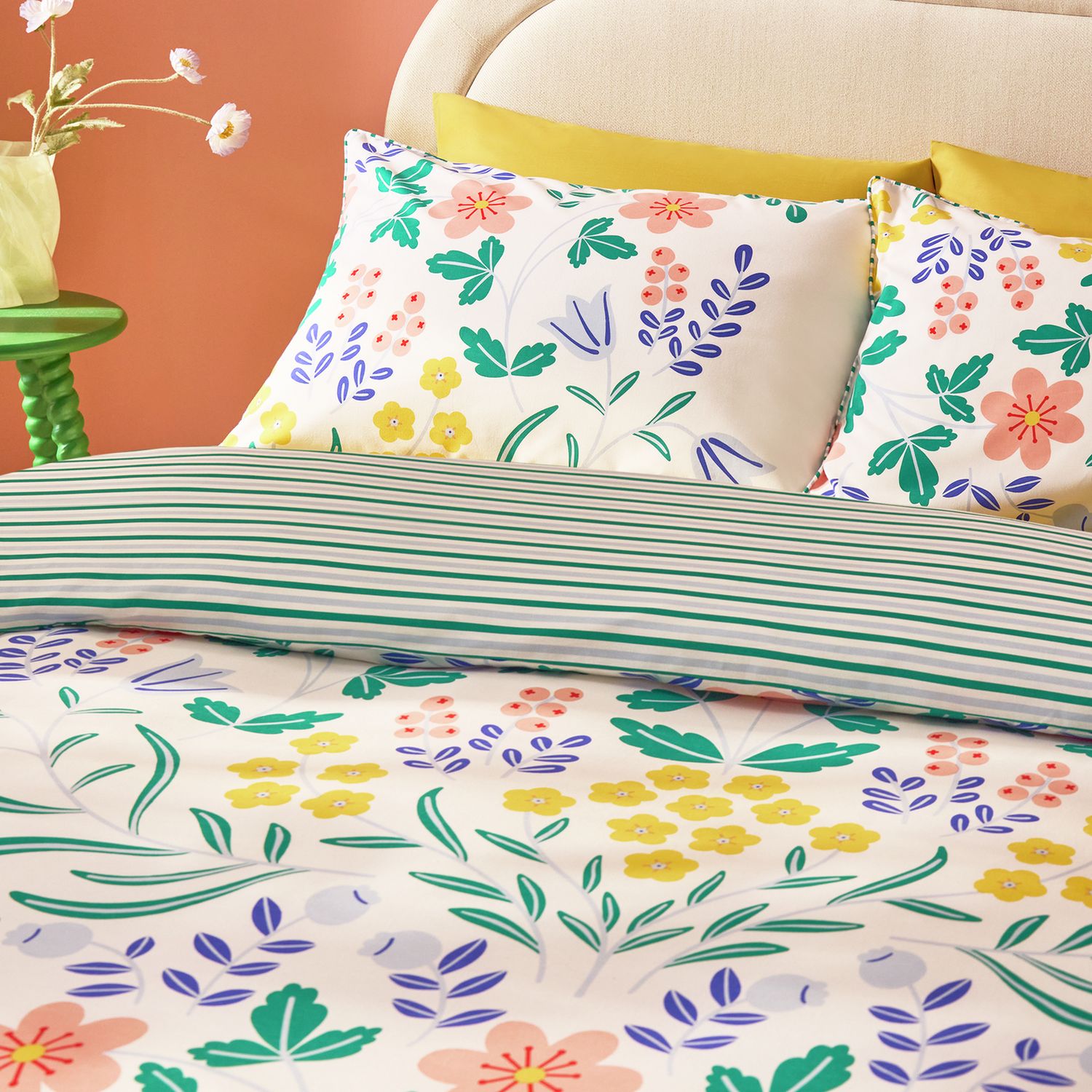 Habitat floral bedding set single, imported from the UK