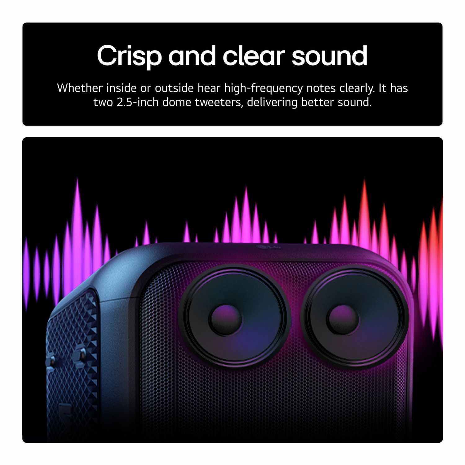 LG XBOOM XL5T portable party speaker black, UK version