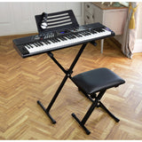 RockJam 61-key keyboard piano with stand and stool, UK version