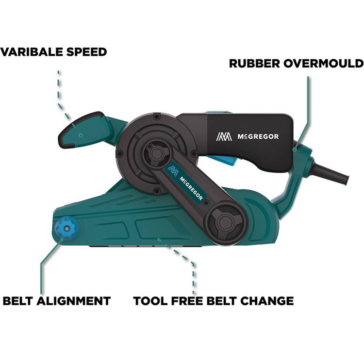 McGregor PBS900G 920W belt sander - British product