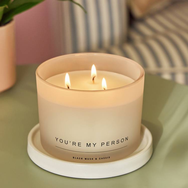Argos Home You're My Person large candle, UK version