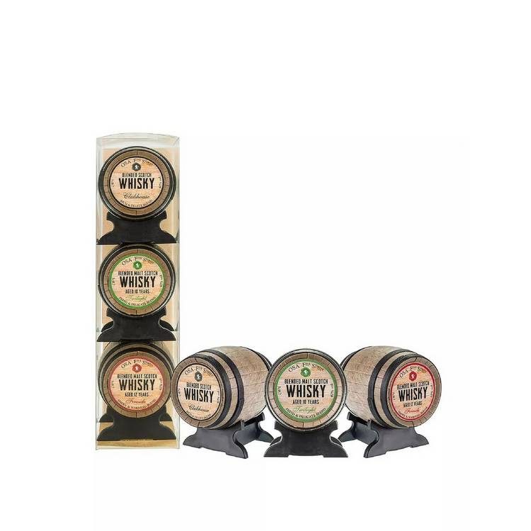 OSA Fine Spirits mini barrel malt whisky tasting set, imported from the UK