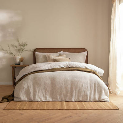 Argos Yard Perrie Leaf Natural Bedding Set - Double- Buy online at McGrocer