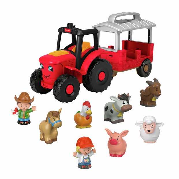 Fisher-Price Little People Caring for Animals tractor playset, imported from the UK