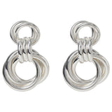Liars & Lovers interlocking drop earrings 45mm, UK version