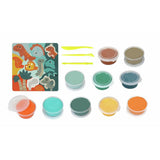 Chad Valley Dino Drying Clay Set with clay pots and tools, imported from the UK