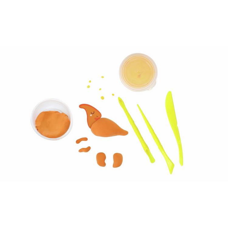 Chad Valley Dino Drying Clay Set with clay pots and tools, imported from the UK