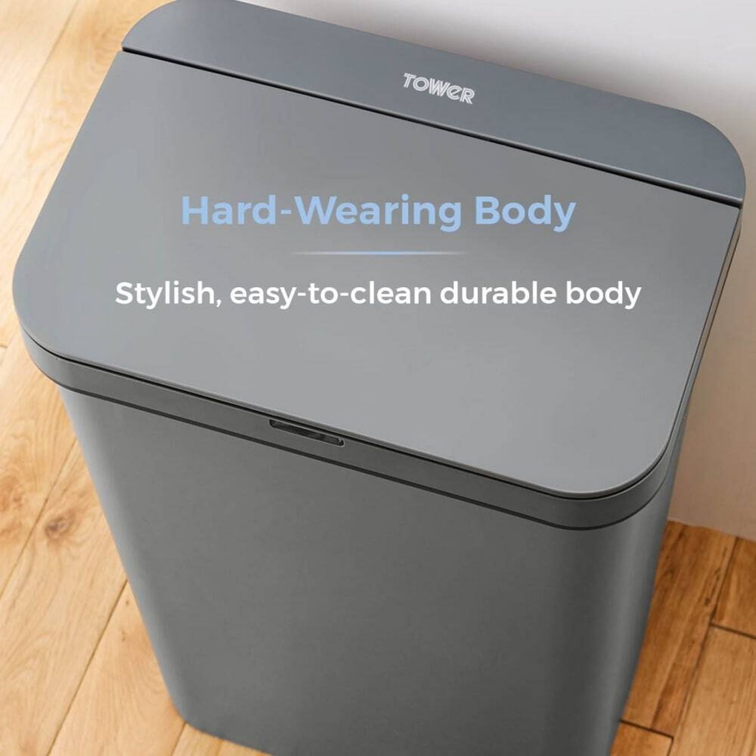 Tower grey sensor bin 50 litre, imported from the UK