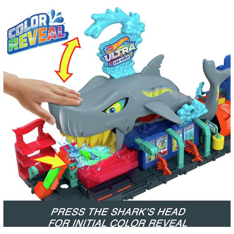 Hot Wheels Ultra Shark Car Wash playset - British product