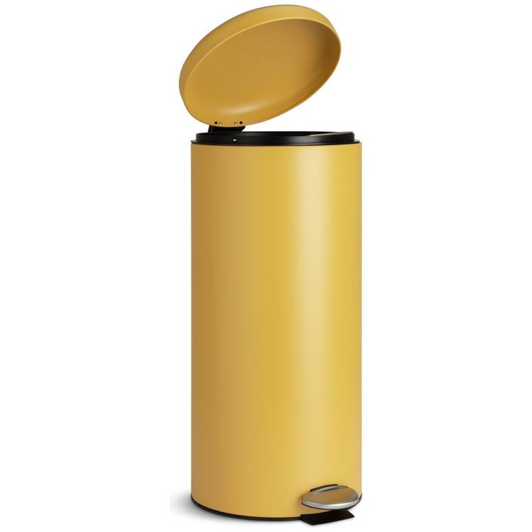 Habitat domed pedal bin mustard 30 litre - British product