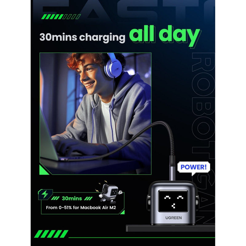 UGREEN Uno 65W GaN charger, imported from the UK