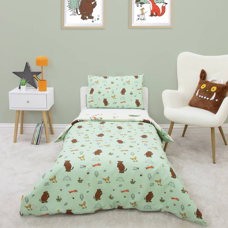 The Gruffalo kids bedding set white green toddler (British brand)