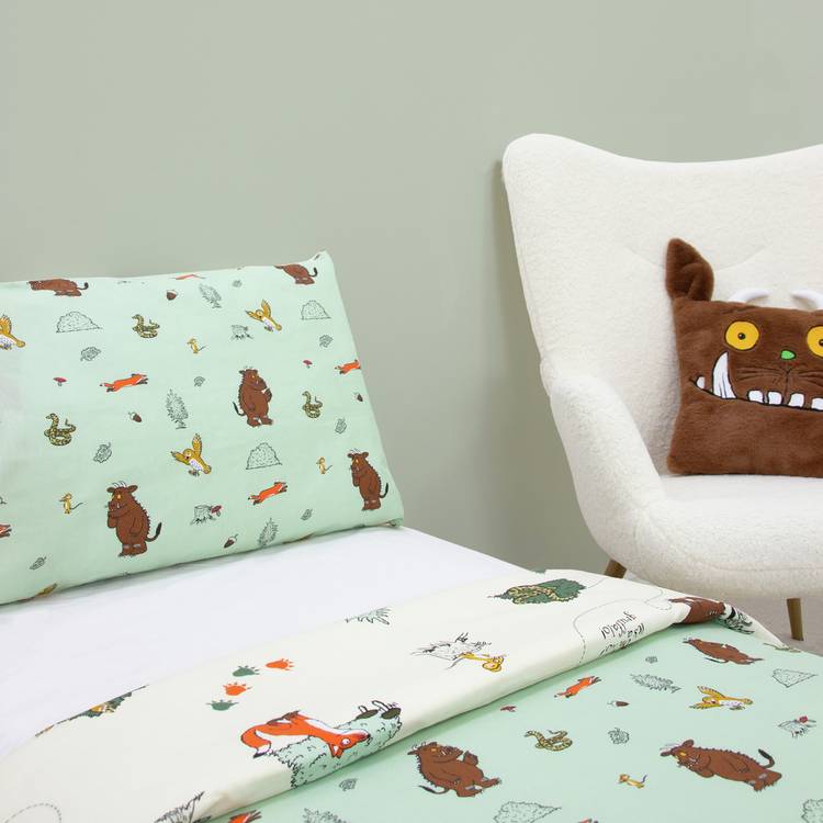 The Gruffalo kids bedding set white green toddler (British brand)