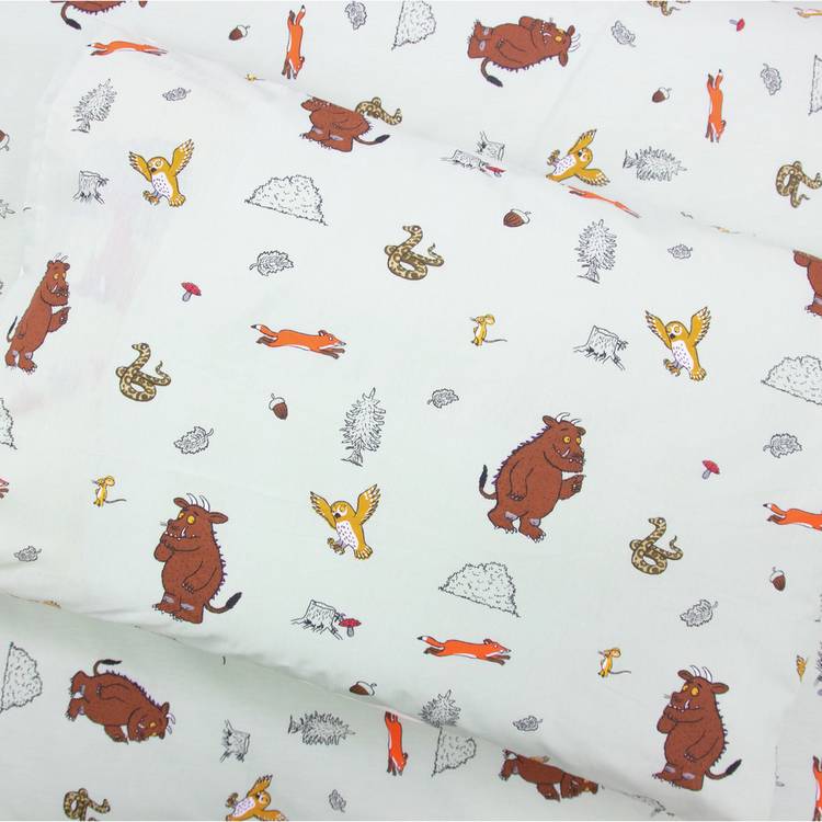 The Gruffalo kids bedding set white green toddler (British brand)