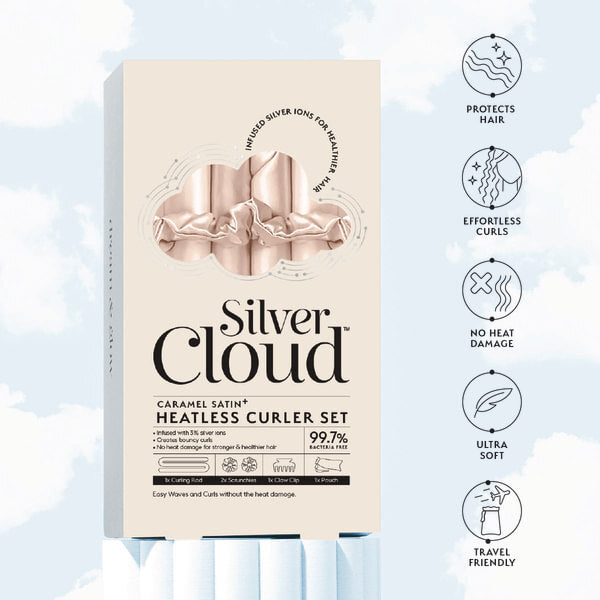 Silver Cloud Curl & Dream Set caramel, imported from the UK