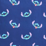 Disney Stitch toddler bedding set blue checkerboard, imported from the UK