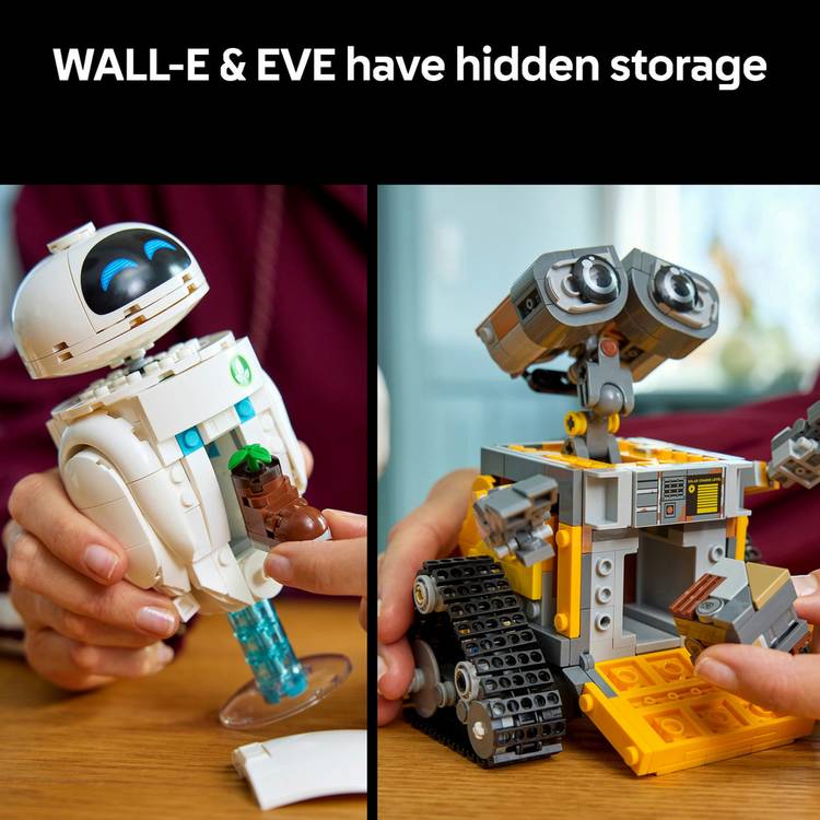 LEGO building set WALL-E and EVE 811 pieces, UK version