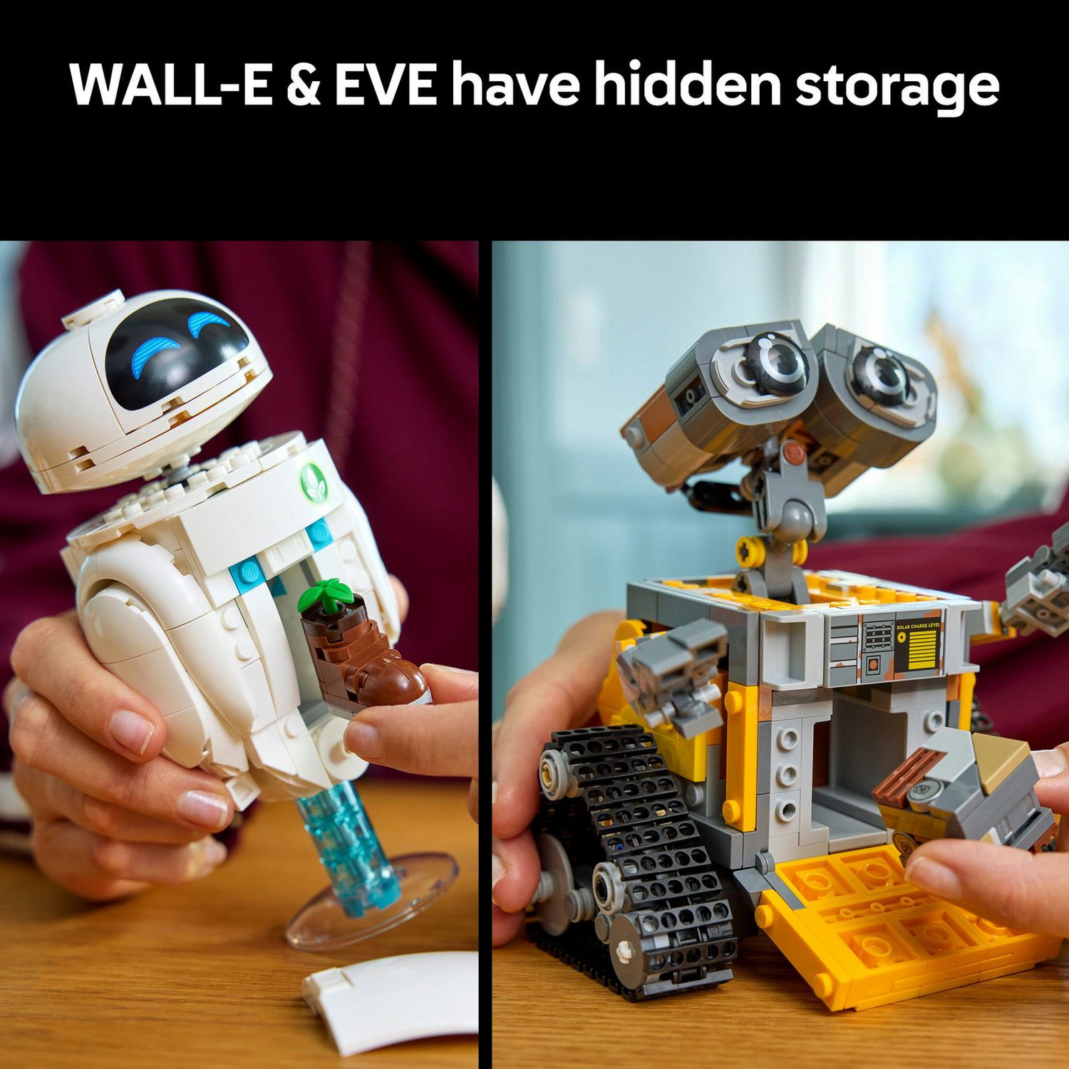 LEGO building set WALL-E and EVE 811 pieces, UK version