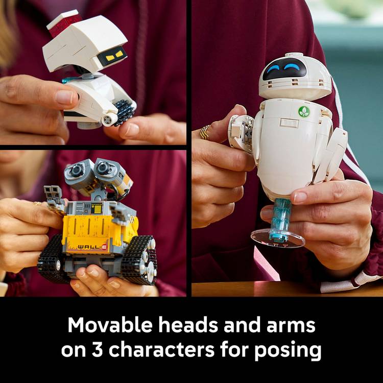 LEGO building set WALL-E and EVE 811 pieces, UK version