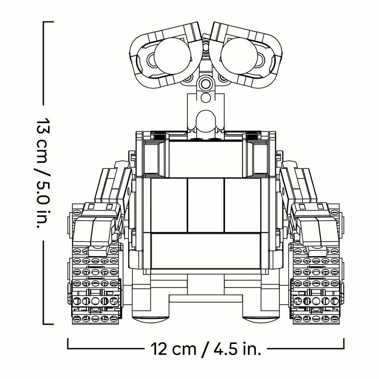 LEGO building set WALL-E and EVE 811 pieces, UK version