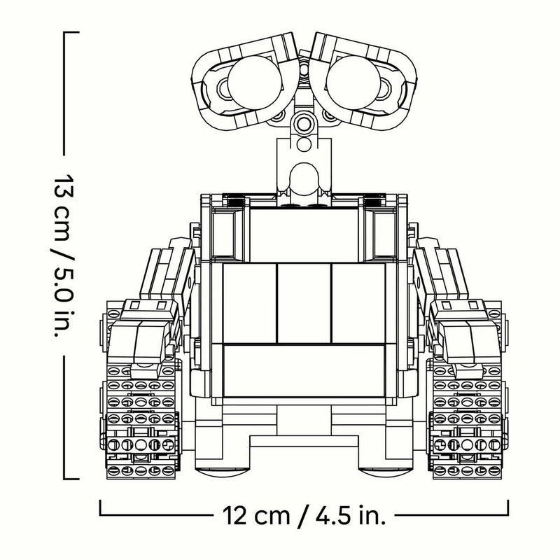 LEGO building set WALL-E and EVE 811 pieces, UK version