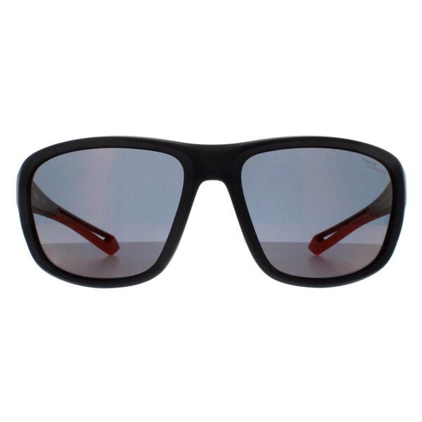 Polaroid PLD 7049/S black polarized unisex round sunglasses (British brand)