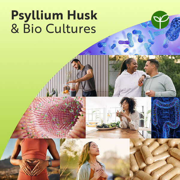 Nutravita psyllium husk 4500mg with probiotics 180 capsules, imported from the UK