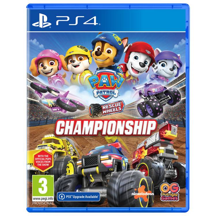 PAW Patrol Rescue Wheels Championship PS4 game - British product