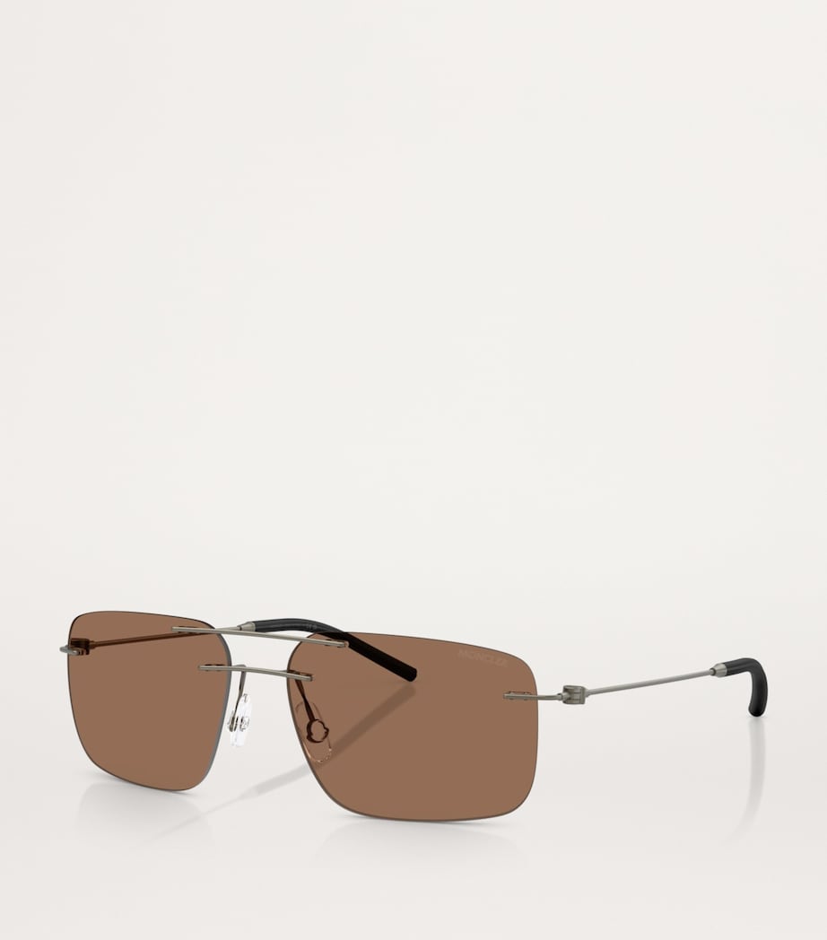 Moncler Steel Doppler sunglasses Italian design, imported from the UK